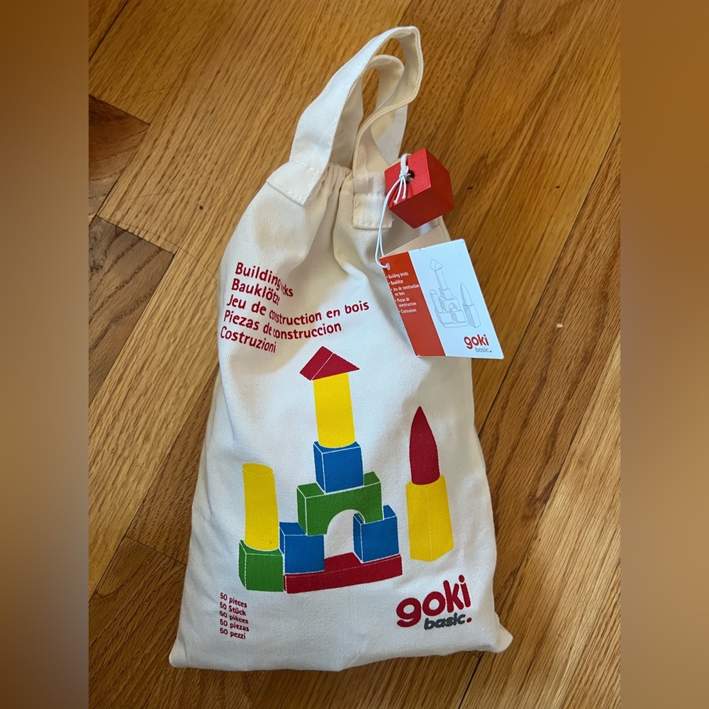 Goki German brand sustainable wooden colored blocks